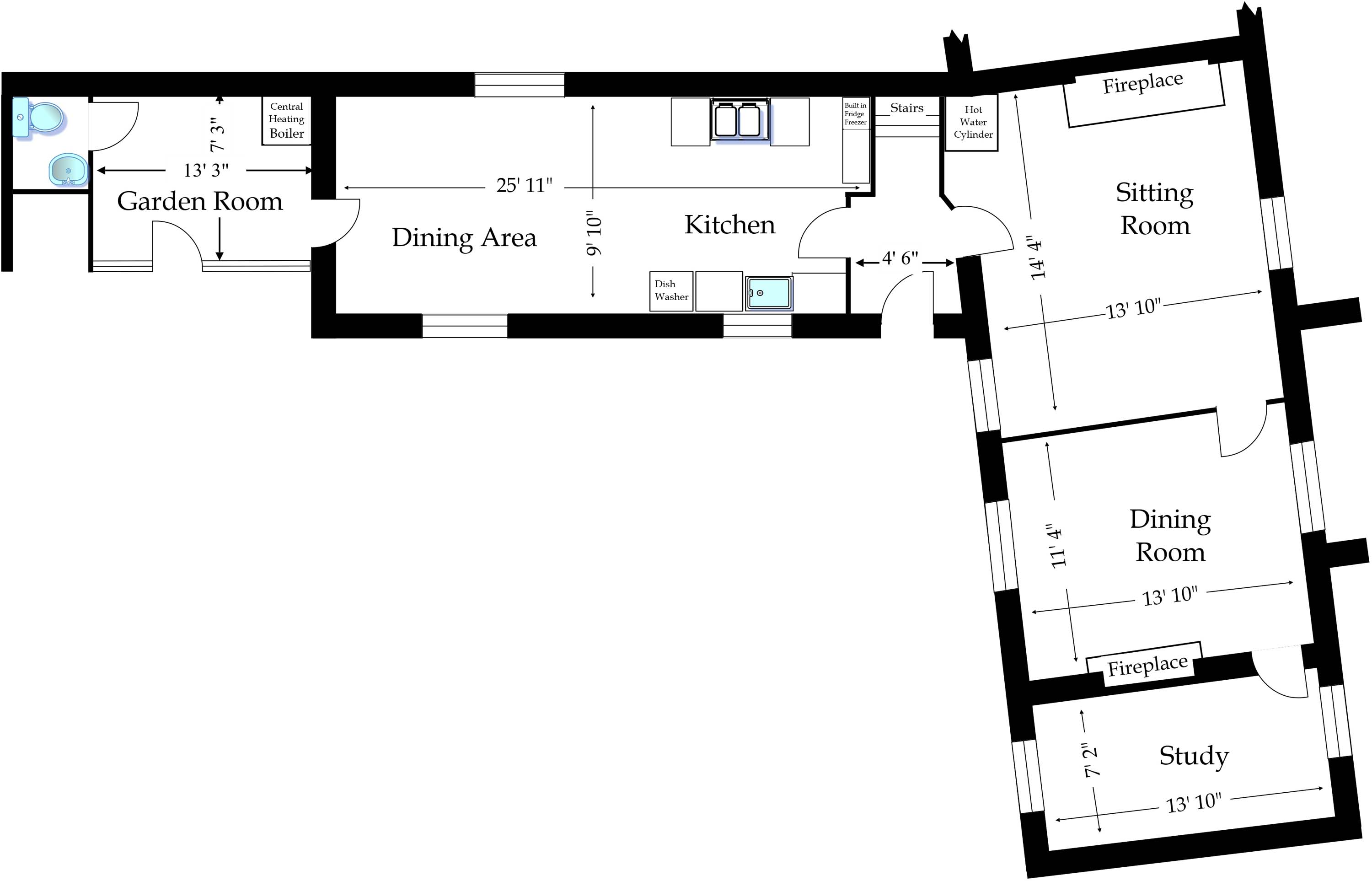 Old Well Cottage Ground Floor Layout Plan