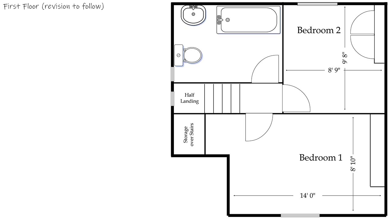 Lily Cottage, First Floor Layout